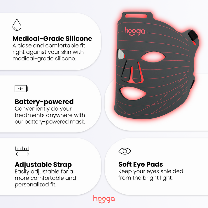 Red Light Therapy Face Mask by Hooga