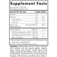 ProOmega-D Lemon 60 softgels