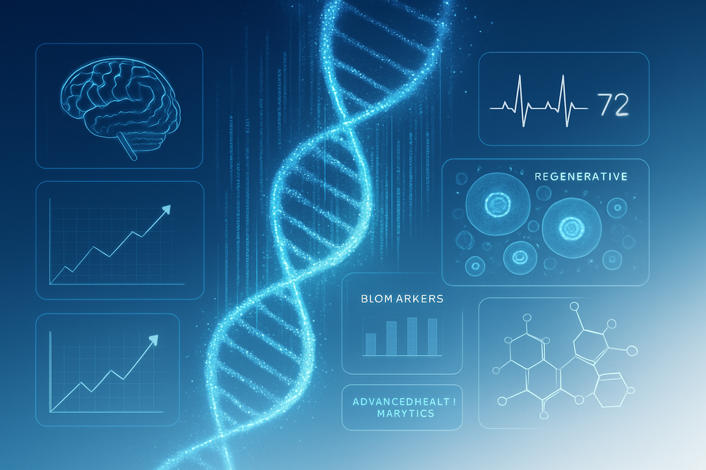 Clinical Wellness with Navy to White Gradient