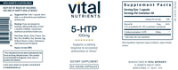 5-HTP 100 mg 60 vegcaps by Vital Nutrients