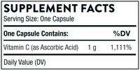Ascorbic Acid Vitamin 1 g 60 caps