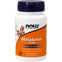 Melatonin 3 mg 60 caps by NOW
