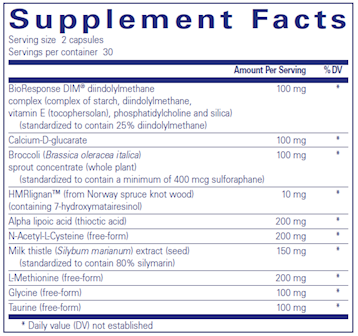 DIM Detox 60 vcaps by Pure Encapsulations