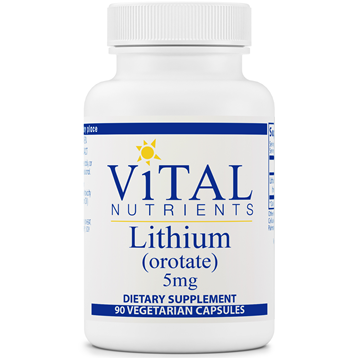 Lithium (orotate) 5 mg 90 vegcaps by Vital Nutrients