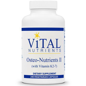 Osteo-Nutrients II (w Vit K2-7) 240vcaps by Vital Nutrients