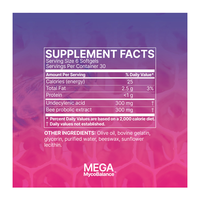 Mega MycoBalance 180 softgels By Microbiome Labs