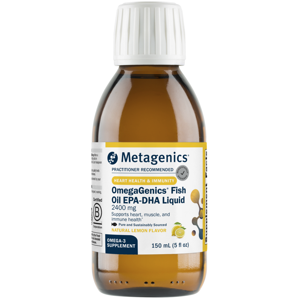 OmegaGenics® EPA-DHA 2400 Fish Oil - Lemon by Metagenics