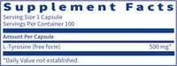 L-Tyrosine by Klaire Labs/SFI Health