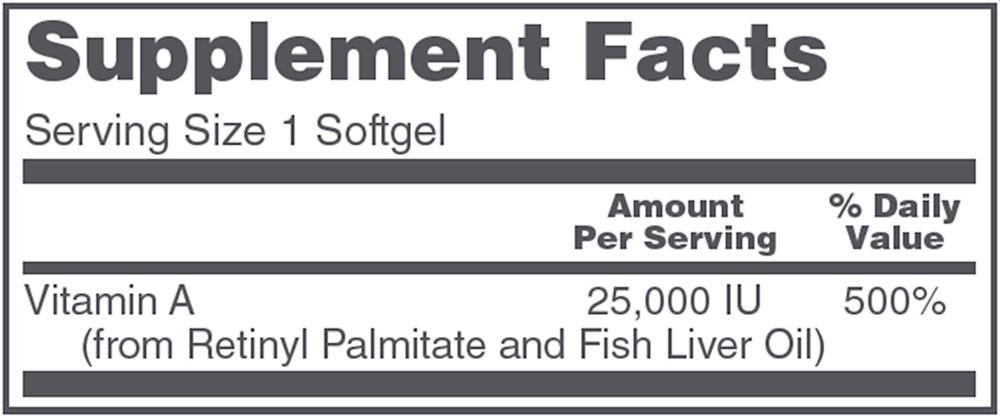 Vitamin A 25,000 by Protocol for Life Balance