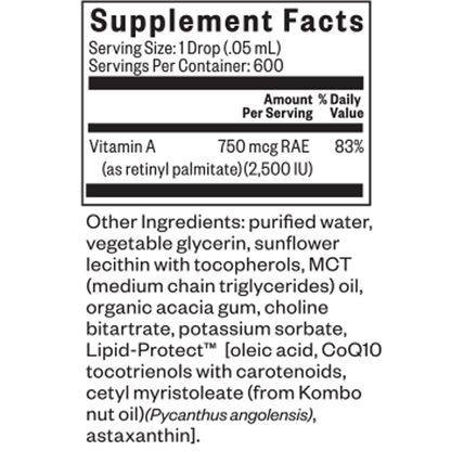 Vitamin A Drops 2500IU by Seeking Health