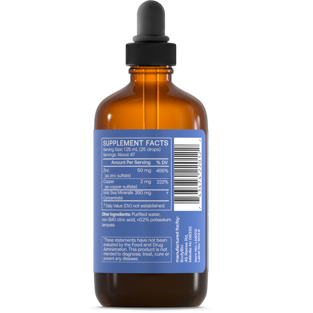 Zinc Liquid Mineral by Body Bio