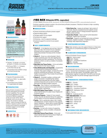 TACX Vitamin DTX Tincture by Systemic Formulas