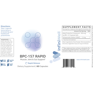 BPC-157 Rapid - 250mcg 60c by InfiniWell