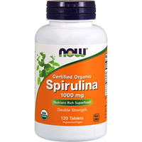 Organic Spirulina 1000 mg 120 tabs by NOW