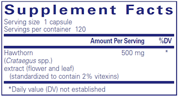 Hawthorne extract 120 vegcaps by Pure Encapsulations