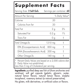 ProEPA (Lemon Flavor)120 softgels