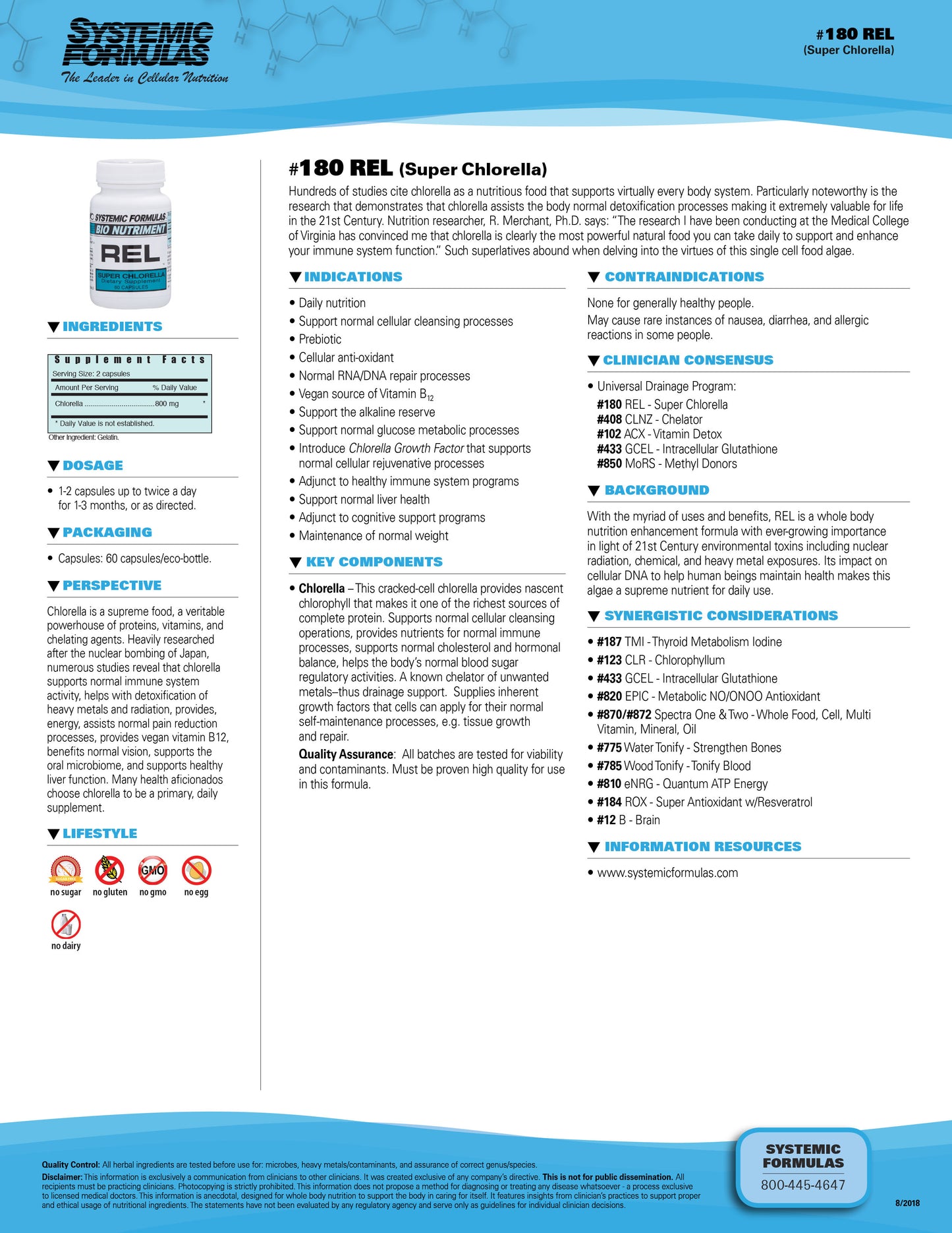 REL – Chlorella by Systemic Formulas