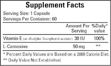 Carnosine 50 mg 60 caps by Ecological Formulas