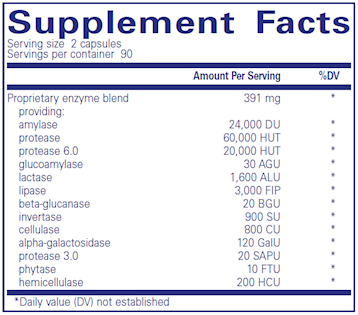 Digestive Enzymes Ultra 180 caps by Pure Encapsulations