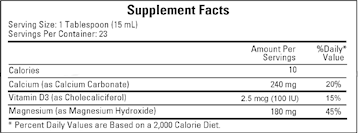 Calcium Magnesium 12 fl oz y Ecological Formulas