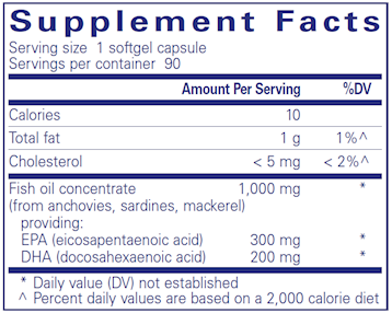 EPA/DHA Essentials 1000 mg 180 gels by Pure Encapsulations