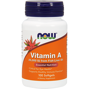 Vitamin A 25,000 IU 100 softgels by NOW