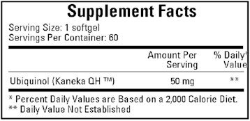 Ubiquinol 50 mg 60 softgels by Ecological Formulas