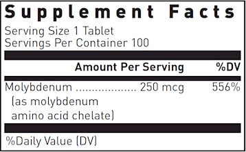 MOLYBDENUM 250mcg by Douglas Labs 100 TABS