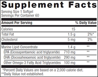 OmegaGenics® EPA-DHA 1000 Lemon 60 SG by Metagenics