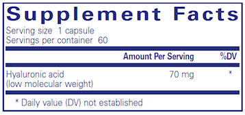 Hyaluronic Acid 70 mg 60 vcaps by Pure Encapsulations