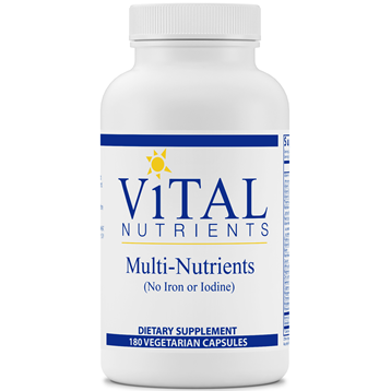 Multi-Nutrients (No Iron/Iodine)180vcaps by Vital Nutrients