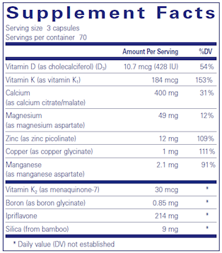 CAL + with Ipriflavone 210 vegcaps by Pure Encapsulations