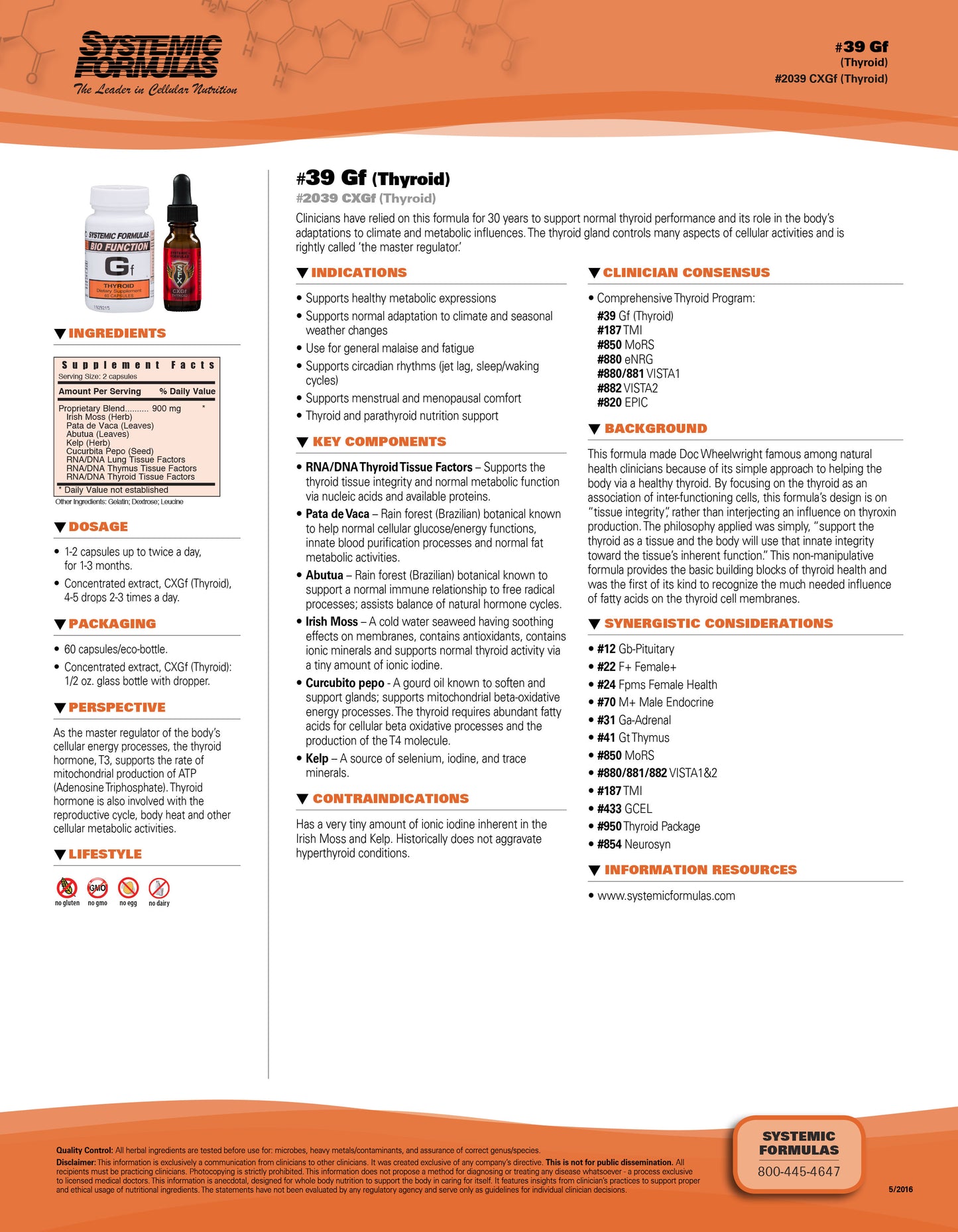 Gf – Thyroid by Systemic Formulas