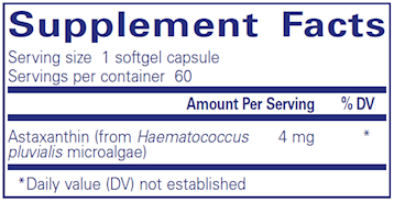 Astaxanthin 120 gels by Pure Encapsulations
