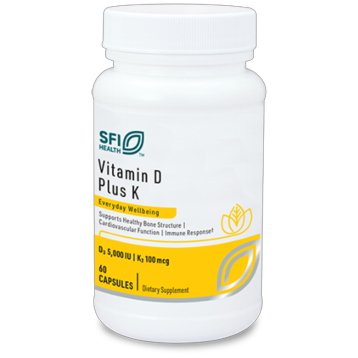 Vitamin D Plus K 60 capsules by Klaire Labs