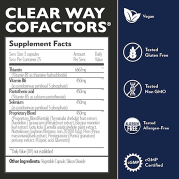 ClearWay Cofactors 75 caps By Quicksilver Scientific