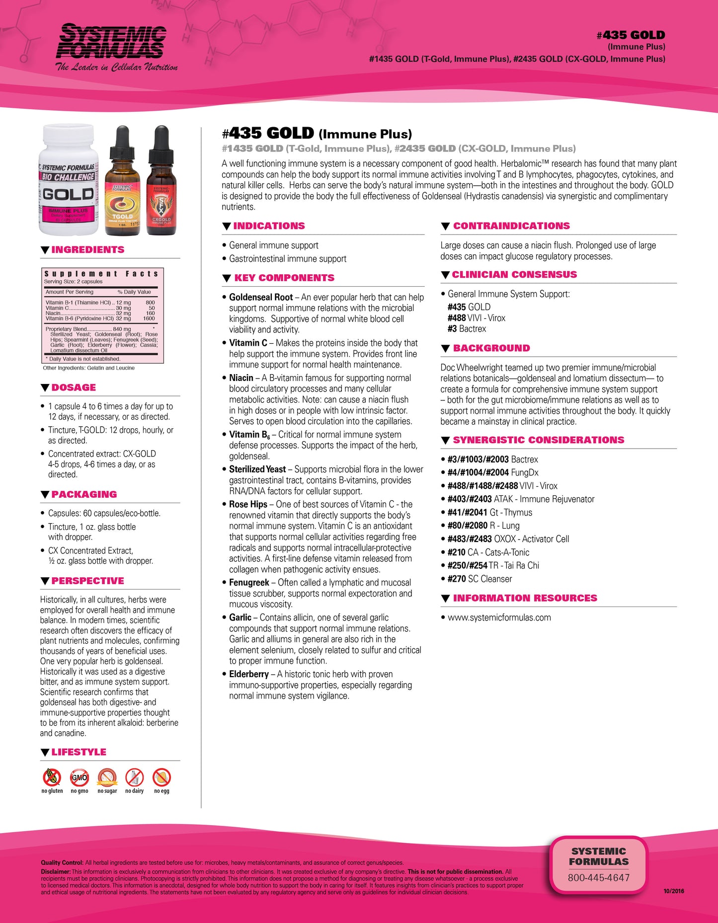 GOLD Immune Plus by Systemic Formulas