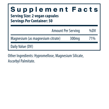 Magnesium (Citrate) 150 mg 100 vegcaps by Vital Nutrients