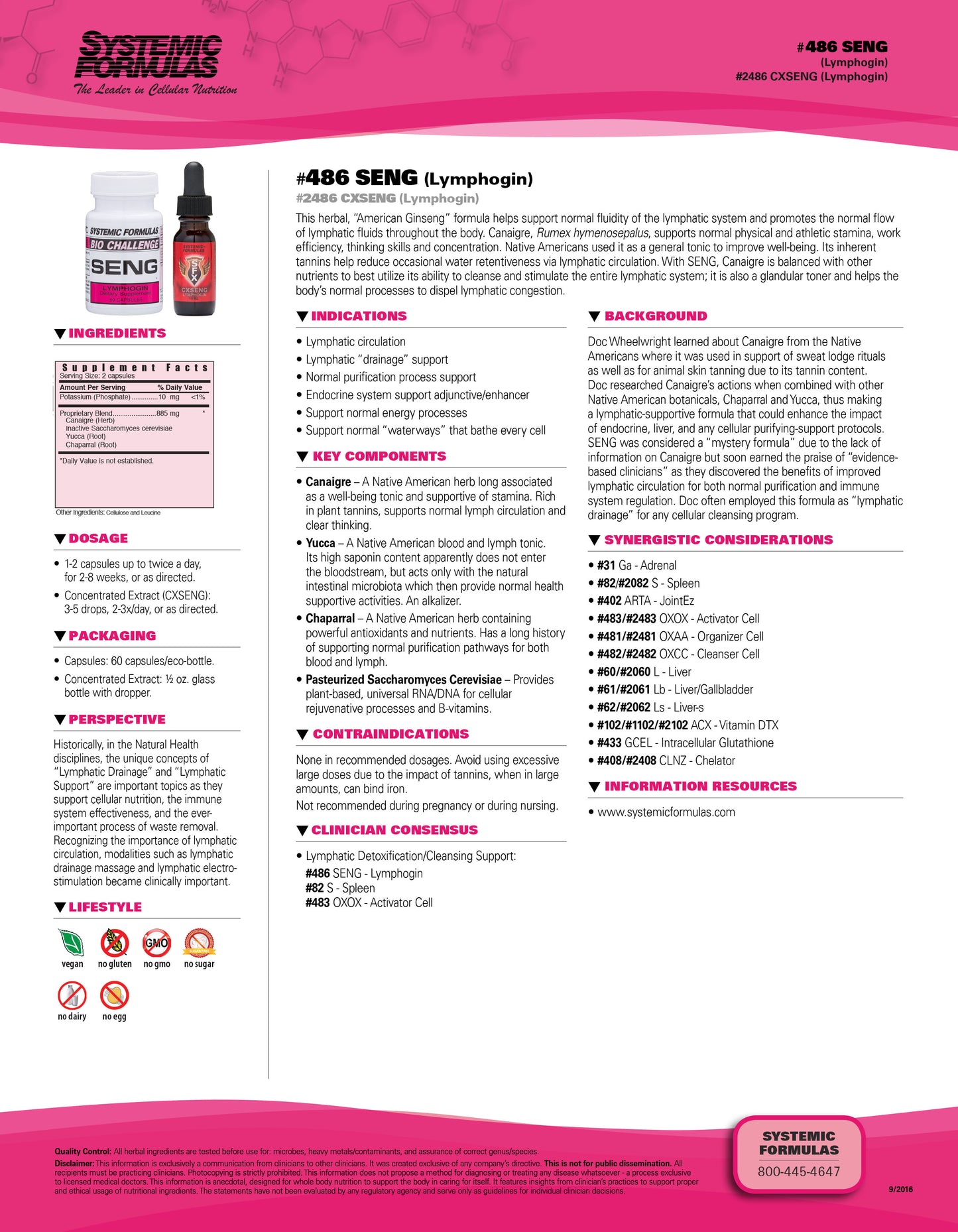 CXSENG Lymphogen  by Systemic Formulas