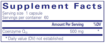 CoQ10 500 mg 60 vegcaps by Pure Encapsulations