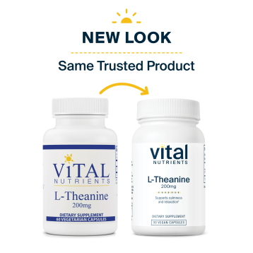 L-Theanine 200 mg 60 vegcaps by Vital Nutrients