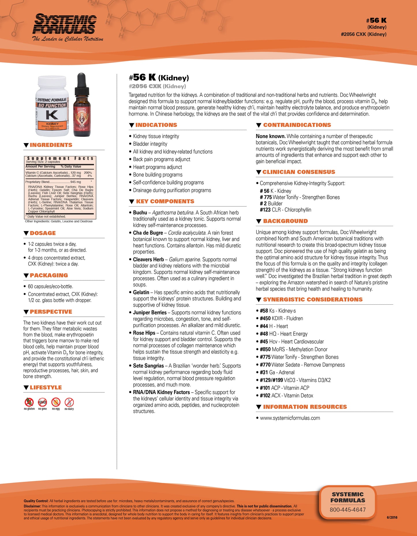 CXK Kidneys by Systemic Formulas