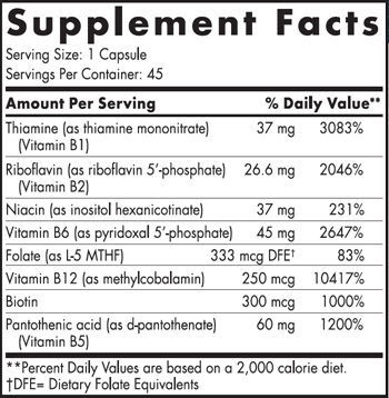 Vitamin B Complex 45 vegcaps