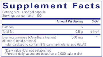 E.P.O. (evening primrose oil) 100 gels by Pure Encapsulations