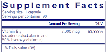 Adenosyl/Hydroxy B12 90 caps by Pure Encapsulations