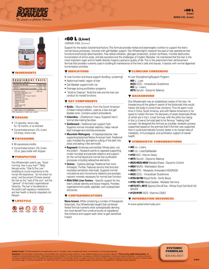 CXL Liver by Systemic Formulas