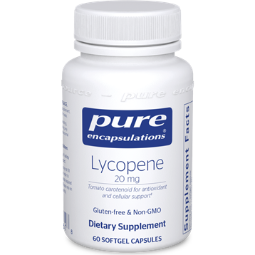 Lycopene 20 mg 60 gels by Pure Encapsulations