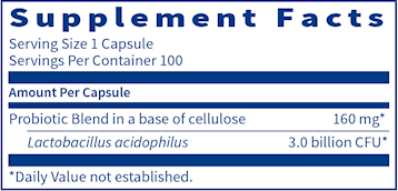 L-Acidophilus SCD probiotic by Klaire Labs