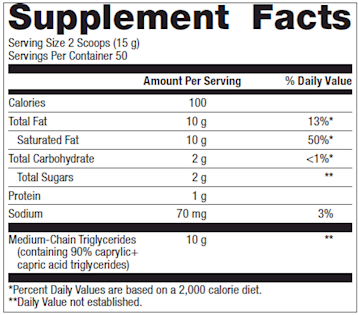 MCT Powder (50 servings) by Metagenics