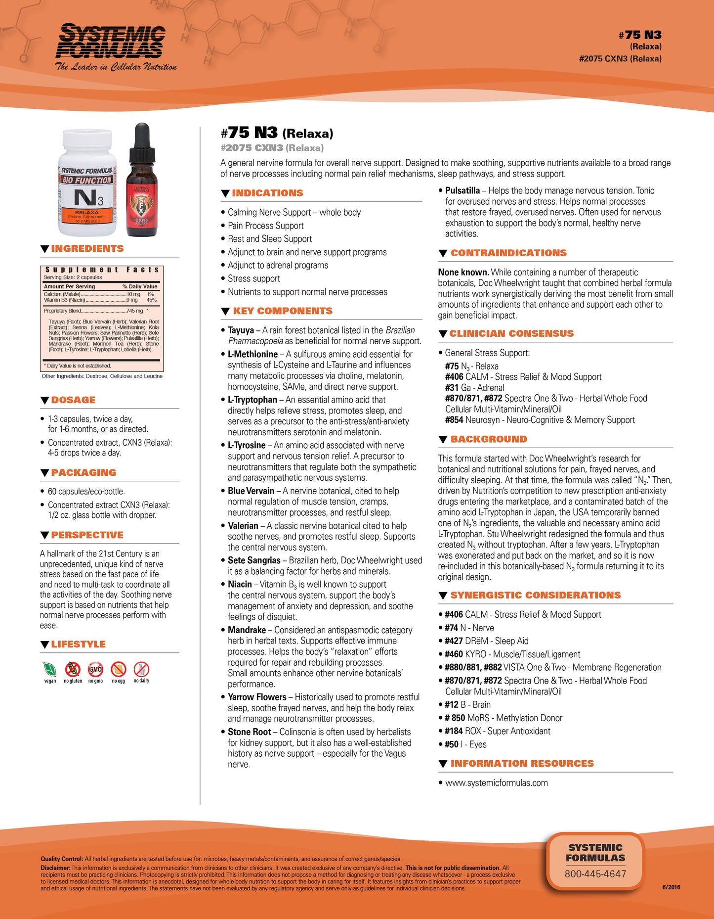 N3 – Relaxa by Systemic Formulas